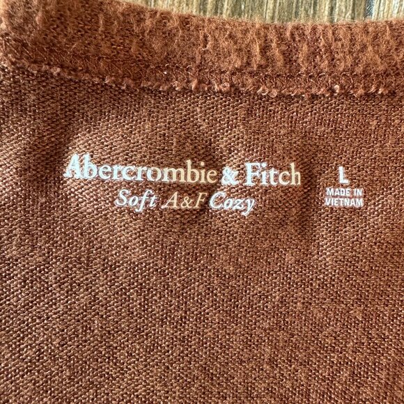 Abercrombie & Fitch Soft AF Cozy brown long sleeve bodysuit size Large - Picture 5 of 9